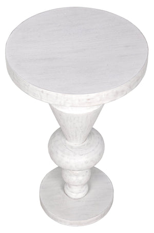 Noir Fenring Side Table, White Wash