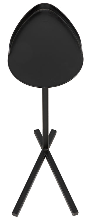 Noir Golem Side Table, Black Metal