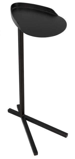 Noir Golem Side Table, Black Metal