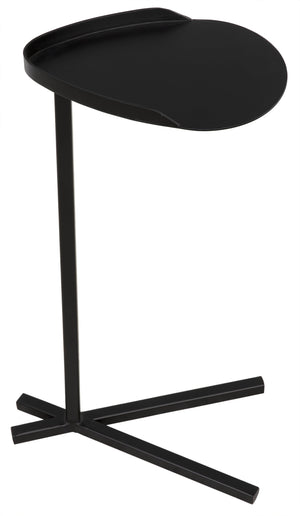 Noir Golem Side Table, Black Metal