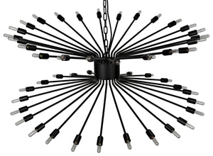 Noir Lamberto Chandelier, Black Metal