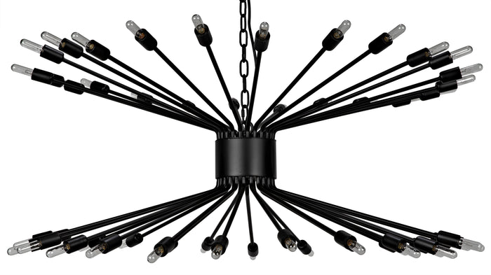 Noir Lamberto Chandelier, Black Metal