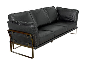 Noir Apollo Sofa, Leather
