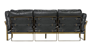 Noir Apollo Sofa, Leather