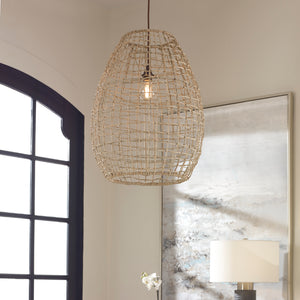 Uttermost Cross Weave 1 Light Pendant