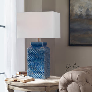 Uttermost Pero Sapphire Blue Lamp