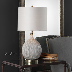 Uttermost Hedera Textured Ivory Table Lamp