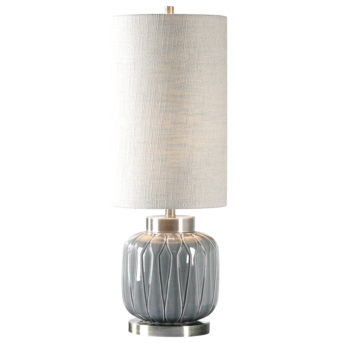 Uttermost Zahlia Aged Gray Ceramic Lamp
