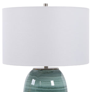 Uttermost Caicos Teal Table Lamp