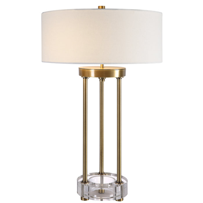 Uttermost Pantheon Brass Rod Table Lamp