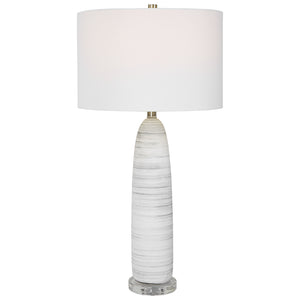 Uttermost Levadia Matte White Table Lamp