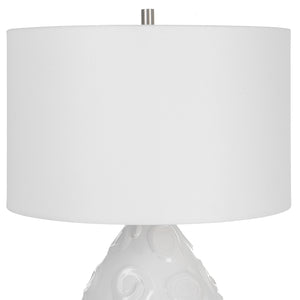 Uttermost Loop White Glaze Table Lamp