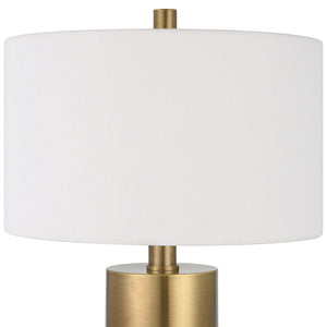 Uttermost Adelia Ivory & Brass Table Lamp