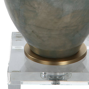 Uttermost Cardoni Bronze Glass Table Lamp