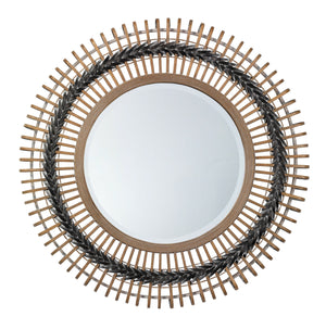 Jamie Young Grove Braided Mirror in Grey & Natural Bamboo