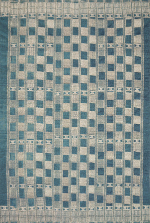 Loloi Mika Power Loomed Blue / Ivory Rug