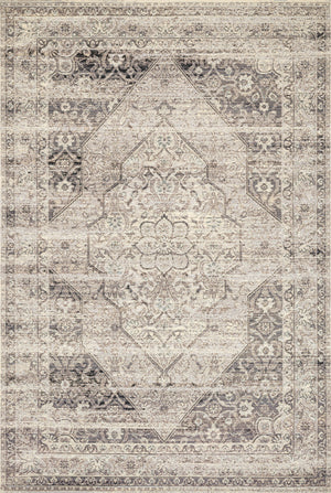 Loloi Mika Power Loomed Stone / Ivory Rug
