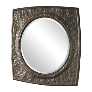 Uttermost Hadeon Hammered Iron Mirror