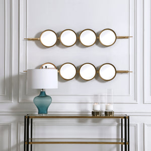 Uttermost Button Gold Mirror