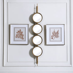 Uttermost Button Gold Mirror