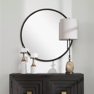 Uttermost Belham Round Iron Mirror