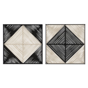 Uttermost Seeing Double Rope Wall Squares, S/2
