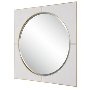 Uttermost Cyprus White Square Mirror