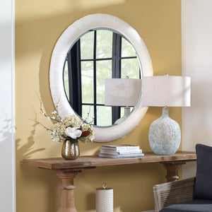 Uttermost Mariner White Round Mirror