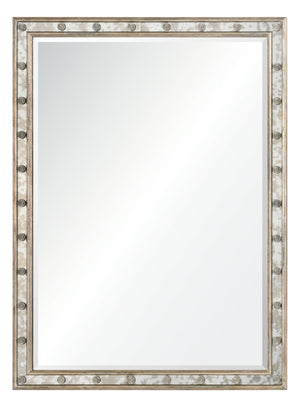 Michael S Smith for Mirror Home Mirror Framed Mirror with Rosettes