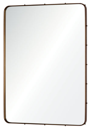 Michael S Smith for Mirror Home Leather Wrapped Mirror