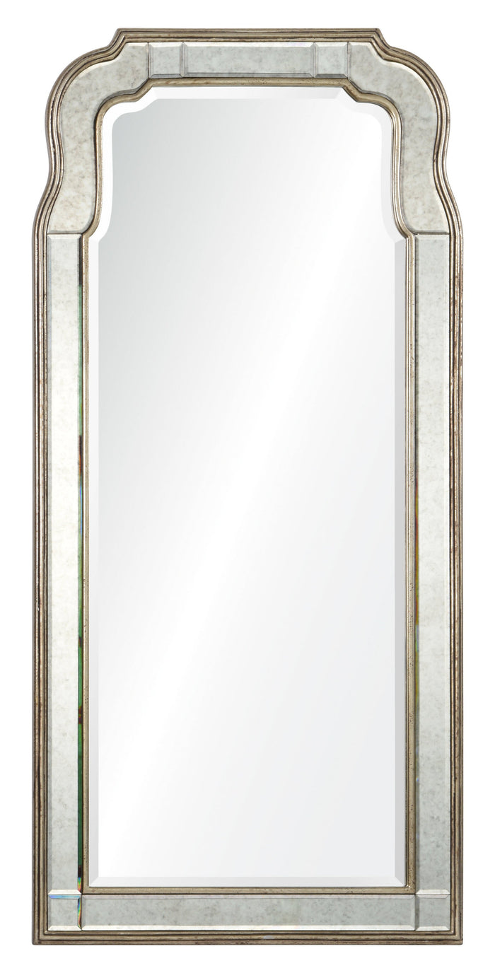 Michael S Smith for Mirror Home Silver Leaf Queen Anne mirror