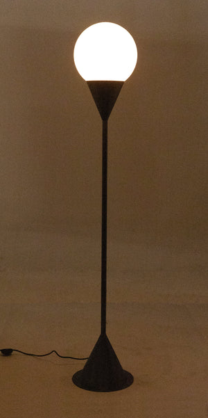 Noir Cone Floor Lamp, Aged Brass Finish