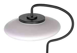 Noir Lolibri Floor Lamp, Black Steel