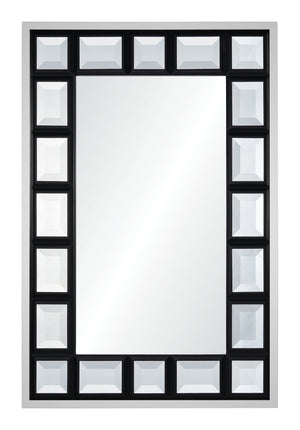 Suzanne Kasler for Mirror Home  Polished Stainless Steel & Satin Black Mirror