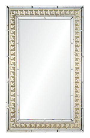 Suzanne Kasler for Mirror Home  Antiqued Mirror With Gold Detail