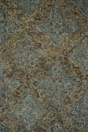 Loloi Victoria Hooked Charcoal / Multi Rug