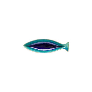 Casafina Dori 8" Atlantic Blue Small Fish Tray (Set of 4)