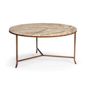 Chelsea House Round Marble Harvey Cocktail Table