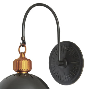 Regina Andrew Otis Sconce (Blackened Brass and Natural Brass)