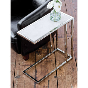 Regina Andrew Echelon Sofa Hugger Table (Polished Nickel)