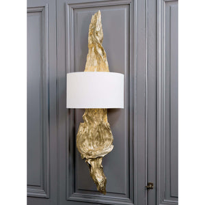 Regina Andrew Driftwood Sconce (Antique Gold Leaf)