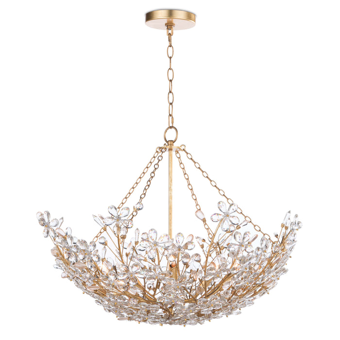 Regina Andrew Cheshire Basin Chandelier (Gold Leaf)