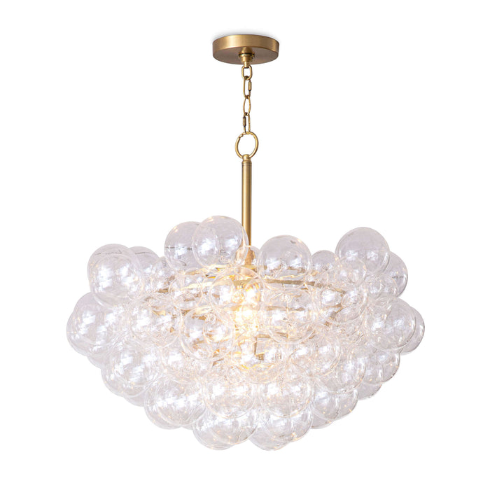 Regina Andrew Bubbles Chandelier (Clear) Natural Brass