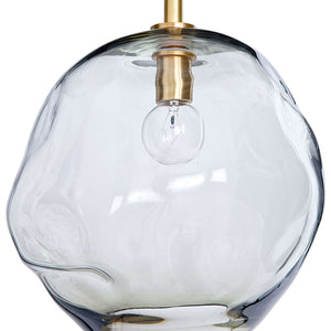 Regina Andrew Molten Pendant Large With Smoke Glass (Natural Brass)