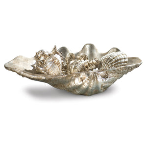 Regina Andrew Clam Shell Medium W/Small Shells (Silver)