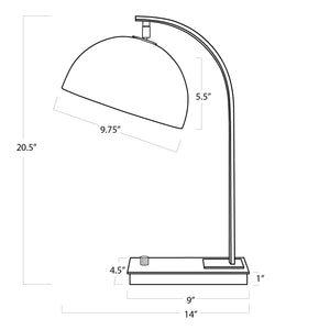 Regina Andrew Otto Desk Lamp (Natural Brass)