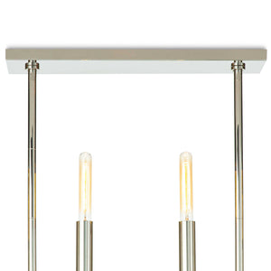 Regina Andrew Wolfe Linear Chandelier (Polished Nickel)