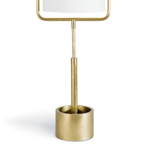 Regina Andrew Geo Rectangle Table Lamp (Natural Brass)