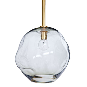 Regina Andrew Molten Pendant Large With Smoke Glass (Natural Brass)