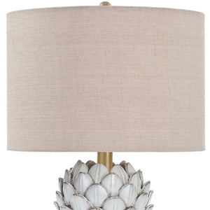 Regina Andrew Leafy Artichoke Ceramic Table Lamp (Off White)